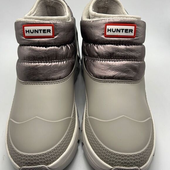 HUNTER Metallic Insulated Waterproof Snow Boots women size 9 NWB - Picture 5 of 14